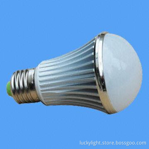 E27 LED Bulb with 5 High-power LEDs, 350 to 380lm, CE-/RoHS-certified, OEM Services are Provided